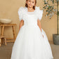 Flower Girl Polka Dot Glitter Dress Puffy Sleeves with by TIPTOP KIDS - AS5843