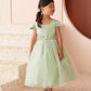 Multi Color Square Neckline Flowers Girl Dress by TIPTOP KIDS - AS5852