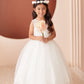 Illusion Round Neckline Flowers Girl Dress by TIPTOP KIDS - AS5860