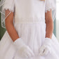 Lace Trim Sleeve Flowers Girl Dress by TIPTOP KIDS - AS5867