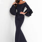 Jovani 59993 Off the Shoulder Bell Long Sleeves Mermaid Dress - Special Occasion/Curves