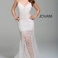 Jovani 60695 Beaded V-Neckline Spaghetti Straps Dress - Special Occasion