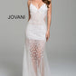 Jovani 60695 Beaded V-Neckline Spaghetti Straps Dress - Special Occasion