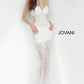 Jovani 60695 Beaded V-Neckline Spaghetti Straps Dress - Special Occasion