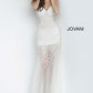 Jovani 60695 Beaded V-Neckline Spaghetti Straps Dress - Special Occasion