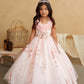 Party Girl Glitter 3D Floral Dress by TIPTOP KIDS - AS7039