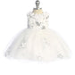 Baby Girl Glitter 3D Floral Dress by TIPTOP KIDS - AS7039S