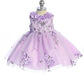 Baby Girl Glitter 3D Floral Dress by TIPTOP KIDS - AS7039S