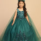 Girl Dress with Glitter Tulle Skirt by TIPTOP KIDS - AS7040