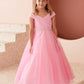 Girl Dress with Glitter Off The Shoulder Dress by TIPTOP KIDS - AS7043