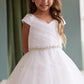 Girl Dress with Glitter Off The Shoulder Dress by TIPTOP KIDS - AS7043