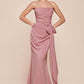 Strapless Chiffon Scoop Neckline Gown by Cinderella Divine 7433 - Special Occasion