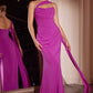 Strapless Chiffon Scoop Neckline Gown by Cinderella Divine 7433 - Special Occasion