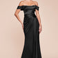 Off The Shoulder Leg Slit Sheath Gown by Cinderella Divine 7452 - Special Occasion/Curves