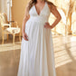 Satin Flowy A-line Bridal Dress by Cinderella Divine 7469WW