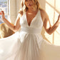 Satin Flowy A-line Bridal Dress by Cinderella Divine 7469WW