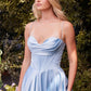 Satin Sweetheart Neckline A-Line By Ladivine 7481 - Women Evening Formal Gown - Special Occasion/Curves