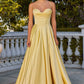 Satin Sweetheart Neckline A-Line By Ladivine 7481 - Women Evening Formal Gown - Special Occasion/Curves