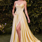 Satin Sweetheart Neckline A-Line By Ladivine 7481 - Women Evening Formal Gown - Special Occasion/Curves