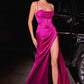 Cowl Corset Satin Gown by Cinderella Divine 7483- Special Occasion/Curves