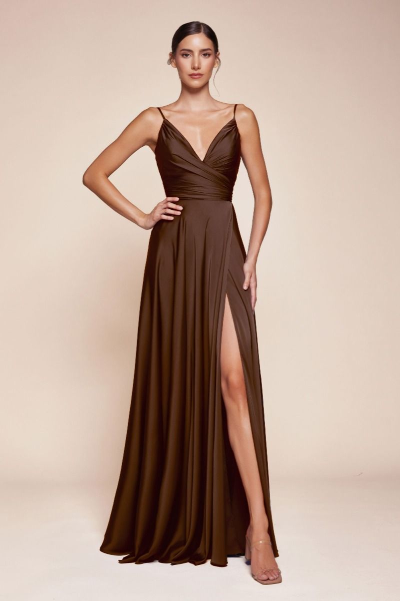 Soft Satin A-Line Sweetheart Neckline by Cinderella Divine 7485 - Special Occasion