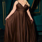 Soft Satin A-Line Sweetheart Neckline by Cinderella Divine 7485C - Curves
