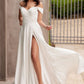 Off The Shoulder A-Line Bridal Gown by Ladivine 7493WC