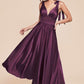 Satin V-Neckline A-Line Gown by Cinderella Divine 7499 - Special Occasion/Curves