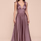 Satin V-Neckline A-Line Gown by Cinderella Divine 7499 - Special Occasion/Curves