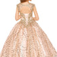 Cinderella Couture USA AS8024 Shiny Satin Tulle Mini Quince