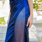 Embellished Satin Leg Slit Party Dress by Cinderella Couture USA AS8037J