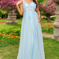 3D Floral Applique Lace A-Line Party Dress by Cinderella Couture USA AS8038J