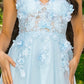 3D Floral Applique Lace A-Line Party Dress by Cinderella Couture USA AS8038J