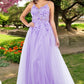 3D Floral Applique Lace A-Line Party Dress by Cinderella Couture USA AS8038J