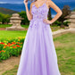 3D Floral Applique Lace A-Line Party Dress by Cinderella Couture USA AS8038J