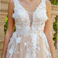 3D Organza Flowers Glitter Party Dress by Cinderella Couture USA AS8040J