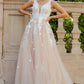 3D Organza Flowers Glitter Party Dress by Cinderella Couture USA AS8040J