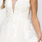 3D Organza Flowers Glitter Party Dress by Cinderella Couture USA AS8040J