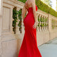 Fitted Glitter Sweetheart Neckline Slit Party Dress by Cinderella Couture USA AS8044J