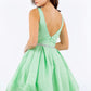 Sleeveless Glitter V-Neck Short Party Dress by Cinderella Couture USA AS8047J