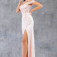 Beautiful Flower Lace Off Shoulder Party Dress by Cinderella Couture USA AS8049J