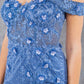 Beautiful Flower Lace Off Shoulder Party Dress by Cinderella Couture USA AS8049J