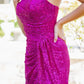 Strapless Scoop Neckline Sheath Party Dress by Cinderella Couture USA AS8052J