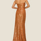 Strapless Scoop Neckline Sheath Party Dress by Cinderella Couture USA AS8052J