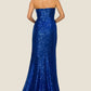 Strapless Scoop Neckline Sheath Party Dress by Cinderella Couture USA AS8052J