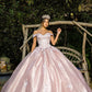 Off Shoulder Floral Applique Quinceanera Dress by Cinderella Couture USA AS8060J