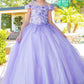 Cinderella Couture USA AS8062 Sequin Off Shoulder Mini Quince