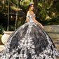 Glitter Tulle Off Shoulder Quinceanera Dress by Cinderella Couture USA AS8070J