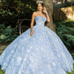 Strapless Sweetheart Neckline Quinceanera Dress by Cinderella Couture USA AS8071J