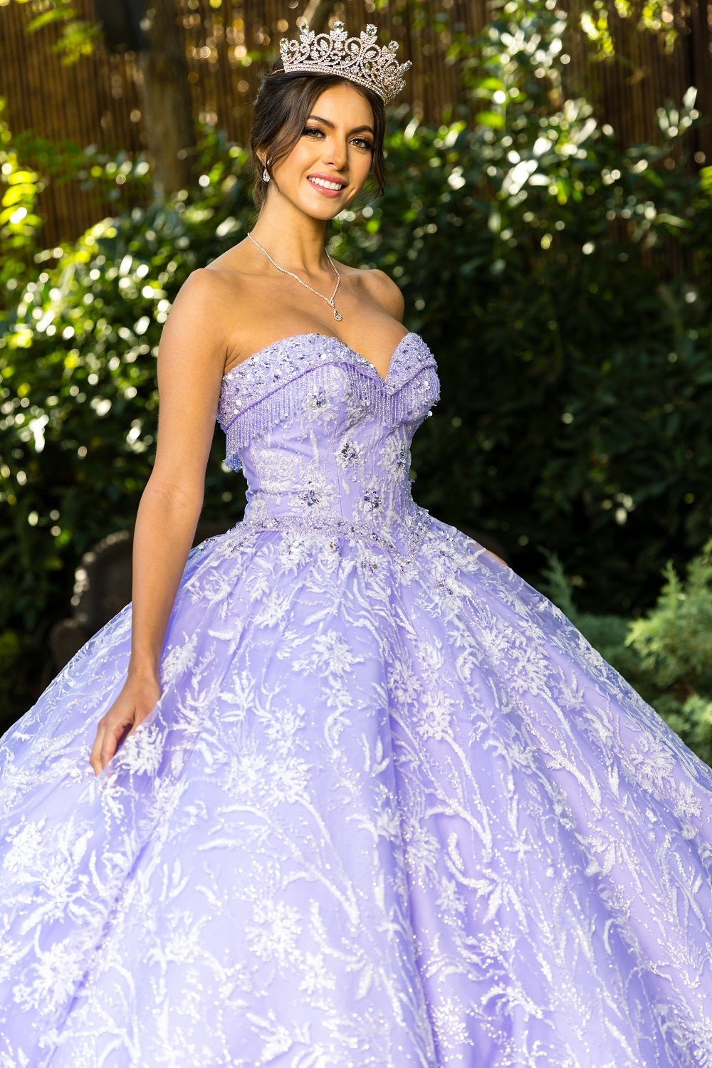 Strapless Sweetheart Neckline Quinceanera Dress by Cinderella Couture USA AS8071J Lilac / 14/2X Strapless Sweetheart Neckline Quinceanera Dress by Cinderella Couture USA AS8071J Lilac / 14/2X